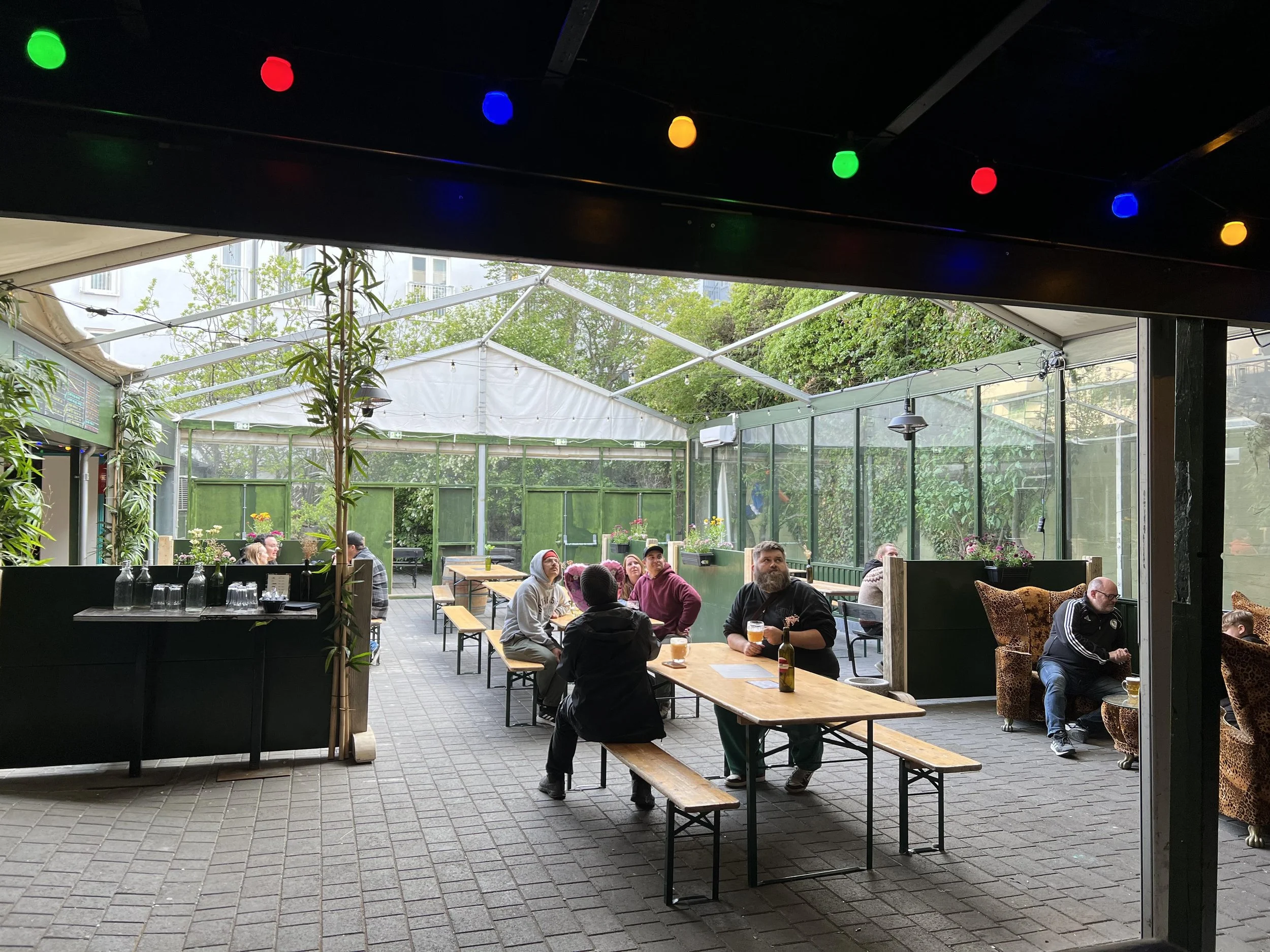 Friends in the beer garden